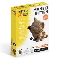 Opakowanie Puzzle 3D z kartonu Kotek Maneki
