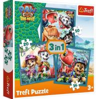 Opakowanie Puzzle 3w1 Paw Patrol i wyspa dinozaurów TREFL