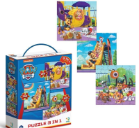Puzzle 3w1 Psi Patrol The playground. Wydawca: Dodo. SmakLiter.pl Opakowanie Puzzle 3w1 Psi Patrol The playground