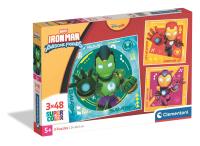 Opakowanie Puzzle 3x48 Super kolor Iron Man and His Awesome Friends 25004