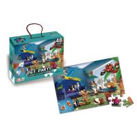 Puzzle 48 Jumbo Party Zwierząt domowych. Wydawca: Askato. SmakLiter.pl Opakowanie Puzzle 48 Jumbo Party Zwierząt domowych