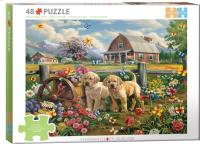 Opakowanie Puzzle 48 Puppy Spring by Shawna Steward 6748-6021