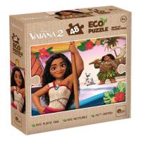 Puzzle 48 Vaiana 2 Eko dwustronne. Wydawca: Lisciani. SmakLiter.pl Opakowanie Puzzle 48 Vaiana 2 Eko dwustronne
