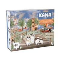 Puzzle 48 XL Wesołe Miasteczko. Wydawca: KAWA PAP. SmakLiter.pl Opakowanie Puzzle 48 XL Wesołe Miasteczko