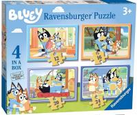 Puzzle 4w1 Bluey. Wydawca: Ravensburger. SmakLiter.pl Opakowanie Puzzle 4w1 Bluey