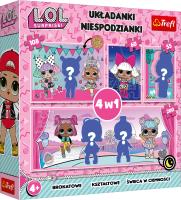 Opakowanie Puzzle 4w1 LOL Surprise! TREFL