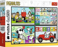 Opakowanie Puzzle 4w1 Snoopy Fistaszkowe przygody TREFL