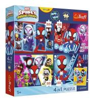 Opakowanie Puzzle 4w1 Spidey + plakat TREFL