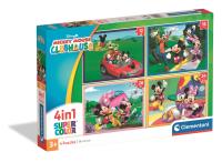 Opakowanie Puzzle 4w1 Super kolor Mickey Mouse Clubhouse 21755