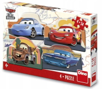 Puzzle 4x54 Auta Cars W trasie. Wydawca: Dino Toys. SmakLiter.pl Opakowanie Puzzle 4x54 Auta Cars W trasie