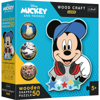 Opakowanie Puzzle 50 drewniane Wood Craft Junior W świecie Mickey 20199