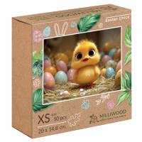 Puzzle 50 Milliwood  Wielkanocny Kurczaczek. Wydawca: ALEXANDER GRY. SmakLiter.pl Opakowanie Puzzle 50 Milliwood  Wielkanocny Kurczaczek