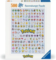 Puzzle 500 2D: Pokemon Postacie. Wydawca: Ravensburger. SmakLiter.pl Opakowanie Puzzle 500 2D: Pokemon Postacie