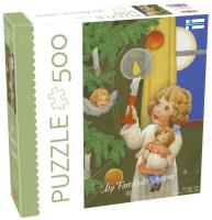 Puzzle 500 Christmas Card. Wydawca: Tactic. SmakLiter.pl Opakowanie Puzzle 500 Christmas Card