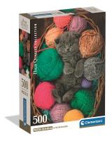 Opakowanie Puzzle 500 Compact Fluffy Kitten 35617