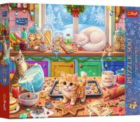 Opakowanie Puzzle 500 Cozy Winter: Świąteczne kotki TREFL