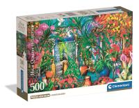 PUZZLE 500 EL COMPACT  The Greenhouse Caretakers. Wydawca: Clementoni. SmakLiter.pl Opakowanie PUZZLE 500 EL COMPACT  The Greenhouse Caretakers