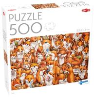 Puzzle 500 el. Foxes /59214/. Autor: null. SmakLiter.pl Okładka książki Puzzle 500 el. Foxes /59214/