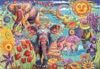 PUZZLE 500 EL HQ Elephants' Carnival. Wydawca: Clementoni. SmakLiter.pl Opakowanie PUZZLE 500 EL HQ Elephants' Carnival