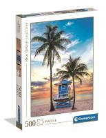 PUZZLE 500 EL HQ Miami Beach, Florida. Wydawca: Clementoni. SmakLiter.pl Opakowanie PUZZLE 500 EL HQ Miami Beach, Florida