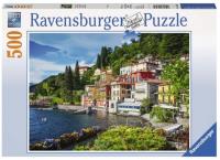 Puzzle 500 Jezioro Como, Włochy. Wydawca: Ravensburger. SmakLiter.pl Opakowanie Puzzle 500 Jezioro Como, Włochy