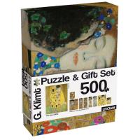 Opakowanie Puzzle 500 Klimt + zestaw podarunkowy