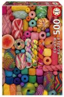 Puzzle 500 Kolorowa przędza. Wydawca: Educa. SmakLiter.pl Opakowanie Puzzle 500 Kolorowa przędza