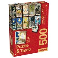 Opakowanie Puzzle 500 Koty + karty Tarota