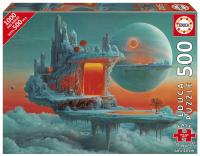 Puzzle 500 Planeta ognia i lodu. Wydawca: Educa. SmakLiter.pl Opakowanie Puzzle 500 Planeta ognia i lodu