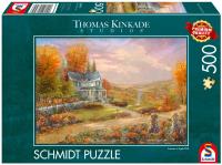 Puzzle 500 PQ T.Kinkade Jesień w Apple Hill 113666. Wydawca: Schmidt Spiele Puzzle. SmakLiter.pl Opakowanie Puzzle 500 PQ T.Kinkade Jesień w Apple Hill 113666