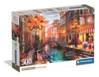 Puzzle 500 Sunse Over Venice. Wydawca: Clementoni. SmakLiter.pl Opakowanie Puzzle 500 Sunse Over Venice