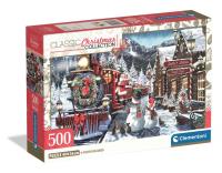 Opakowanie Puzzle 500 Xmas Coll. Train Station Snowman