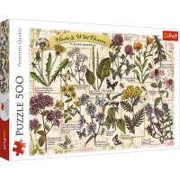 Opakowanie Puzzle 500 Zielnik: Zioła lecznicze TREFL