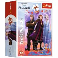 Opakowanie Puzzle 54 mini W świecie Anny i Elsy 3 TREFL