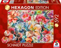 Opakowanie Puzzle 592 HEXAGON W pełnym rozkwicie 114377