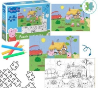 Opakowanie Puzzle 60 Peppa Pig 2 in 1