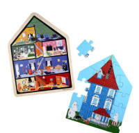 Puzzle Baby Muminki drewniane 19el. Wydawca: Barbo Toys. SmakLiter.pl Opakowanie Puzzle Baby Muminki drewniane 19el