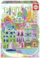 Opakowanie Puzzle Barcelona / Hiszpania Car Pintos 1000 el 114120