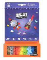 Puzzle By Number Activity Pad Kosmiczny 125el. Wydawca: PLUS-PLUS. SmakLiter.pl Opakowanie Puzzle By Number Activity Pad Kosmiczny 125el