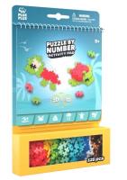 Puzzle By Number Activity Pad Morski 125el. Wydawca: PLUS-PLUS. SmakLiter.pl Opakowanie Puzzle By Number Activity Pad Morski 125el