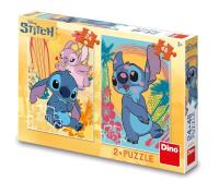 Opakowanie Puzzle Disney Zakochany Stitch 2w1 24 i 48el