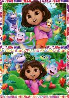 Puzzle dla dzieci 2D: Dora 2x24el. Wydawca: Ravensburger. SmakLiter.pl Opakowanie Puzzle dla dzieci 2D: Dora 2x24el