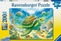 Puzzle dla dzieci 2D: Żółw 200el. Wydawca: Ravensburger. SmakLiter.pl Opakowanie Puzzle dla dzieci 2D: Żółw 200el