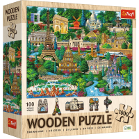 Puzzle drewniane 1000 Francja znane miejsca TREFL. Wydawca: Trefl. SmakLiter.pl Opakowanie Puzzle drewniane 1000 Francja znane miejsca TREFL