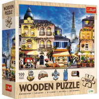 Puzzle drewniane 1000 Francuska uliczka TREFL. Wydawca: Trefl. SmakLiter.pl Opakowanie Puzzle drewniane 1000 Francuska uliczka TREFL