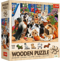 Puzzle drewniane 1000 Psia przyjaźń TREFL. Wydawca: Trefl. SmakLiter.pl Opakowanie Puzzle drewniane 1000 Psia przyjaźń TREFL
