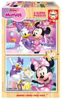 Puzzle drewniane 2x50 Myszka Minnie Daisy. Wydawca: Educa. SmakLiter.pl Opakowanie Puzzle drewniane 2x50 Myszka Minnie Daisy