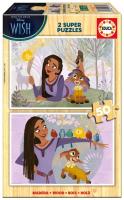 Puzzle drewniane 2x50 Życzenie. Wydawca: Educa. SmakLiter.pl Opakowanie Puzzle drewniane 2x50 Życzenie