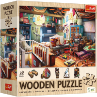 Puzzle drewniane 500+1 Skarby na strychu TREFL. Wydawca: Trefl. SmakLiter.pl Opakowanie Puzzle drewniane 500+1 Skarby na strychu TREFL