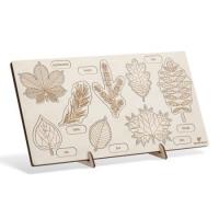 Opakowanie Puzzle drewniane - Co z drzewa spadło Liście